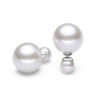 Obojstranné perlové náušnice