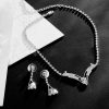 Elegantný set náhrdelník a náušnice s kryštálmi