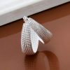 Elegantné oválne náušnice s gravírovaním