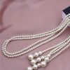 Dlhý dvojradový perlový náhrdelník