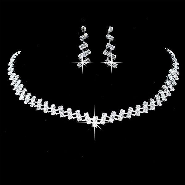 Luxusný set náhrdelník a náušnice s kryštálmi